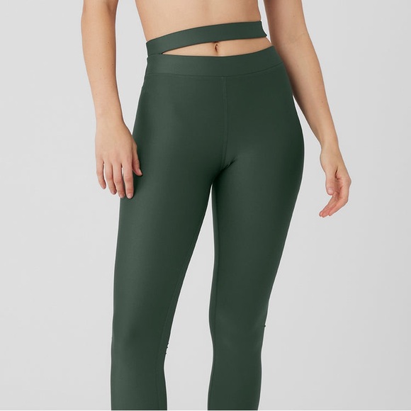 Alo air lift high waist all access leggings dark cactus size xxs - Picture 4 of 4